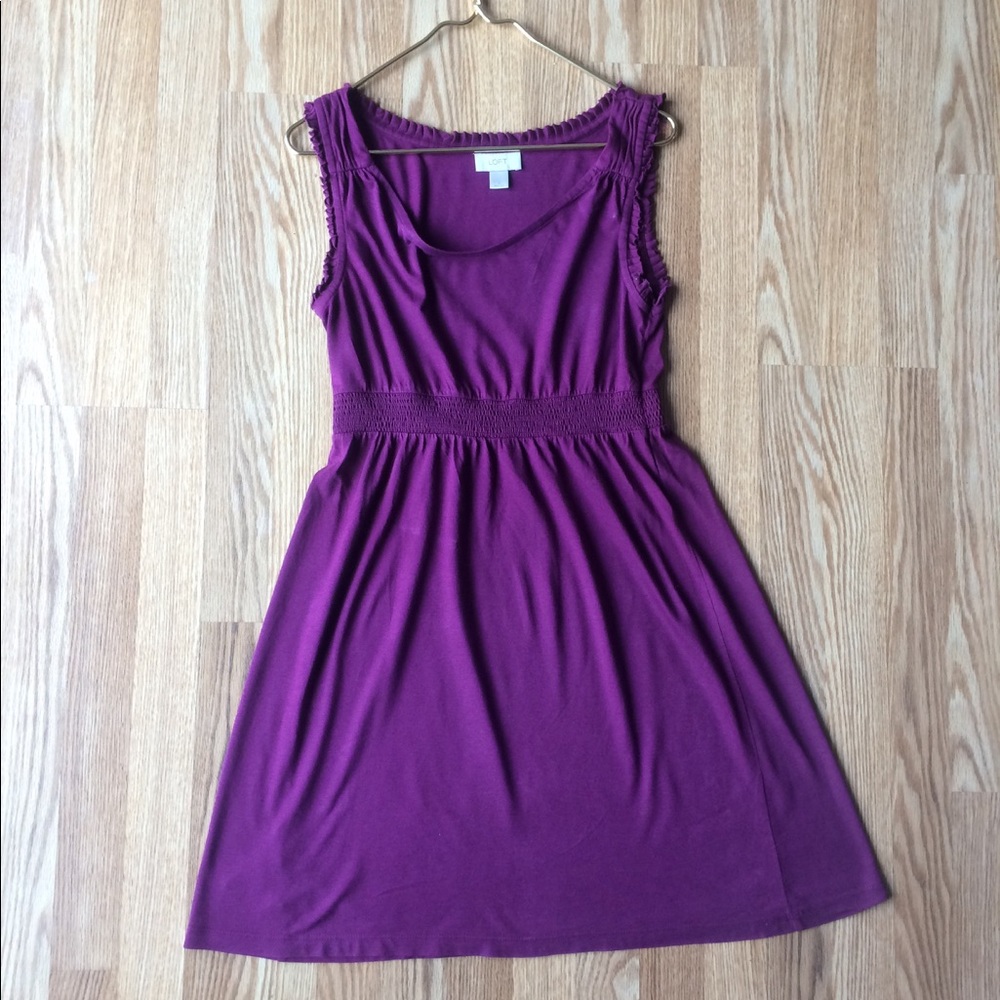 Purple midi Loft dress